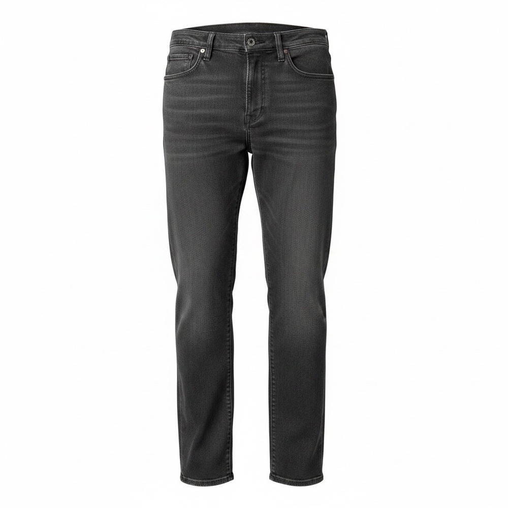 Bill Blass Jeans Women Sz 8 Short Charcoal Gray Straight Leg Stretch Denim 31x28